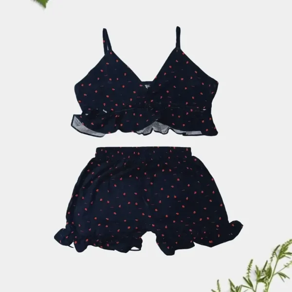 Strawberry camisole short set - Image 2
